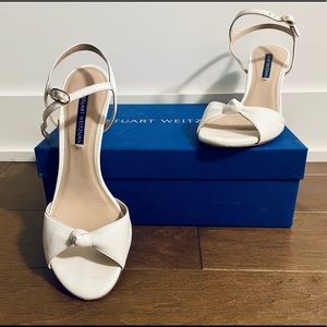 Authentic Stuart Weitzman white sandals
